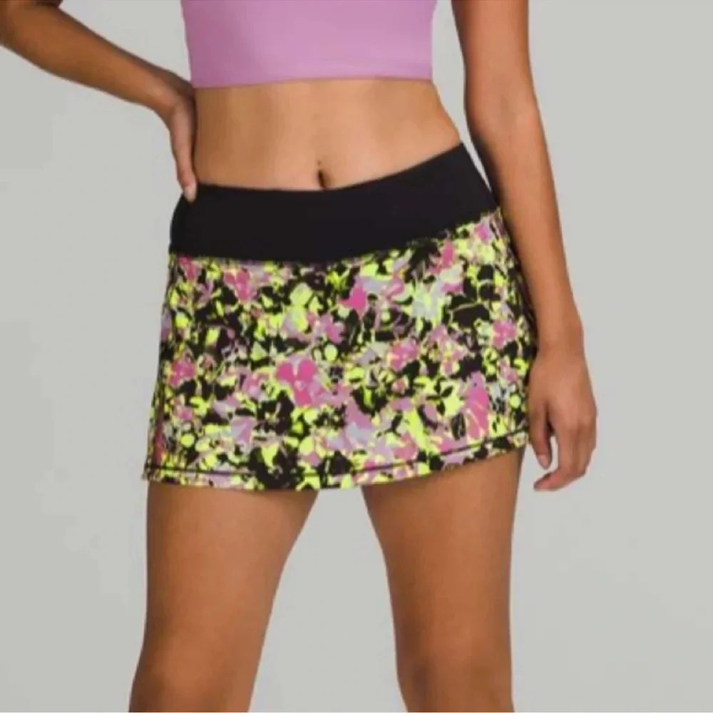 Lululemon Pace Rival Mid-Rise Skirt In Multi pickle ball Elevated athleisure